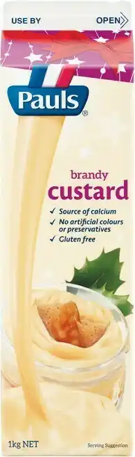 Woolworths Pauls Butterscotch or Brandy Custard 1 kg offer