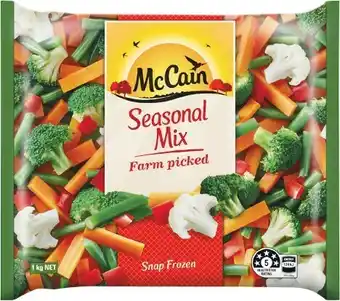 Woolworths McCain Frozen Mixed Vegetables 1 kg offer