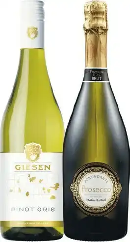 Woolworths Giesen Marlborough Pinot Gris OR Porta Dante Prosecco 750ml offer