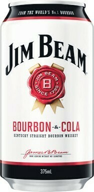 Woolworths Jim Beam White Label & Cola Cans 24x375ml offer