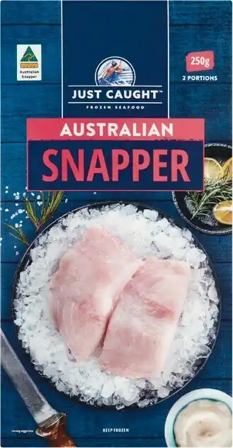Woolworths Just Caught Snapper Fish Portions 250g offer