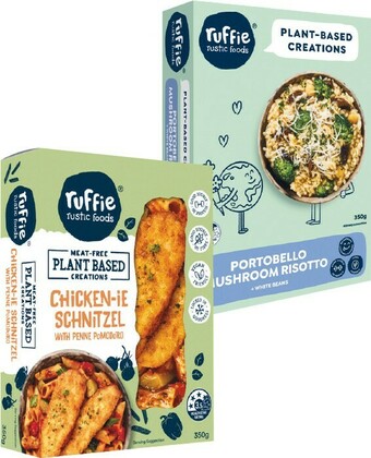 Woolworths Ruffie Plant-Based Frozen Meals 350g offer