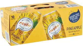 Woolworths Nexba Sugar-free Sparkling Soda Can Varieties 10 x 375ml offer