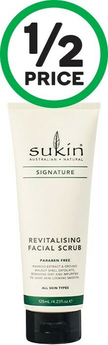 Woolworths Sukin Signature Revitalising Facial Scrub 125ml offer