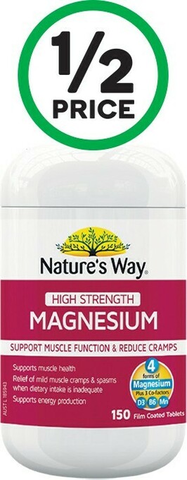 Woolworths Nature's Way Magnesium Tablets Pk 150# offer