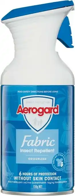 Woolworths Aerogard Fabric Insect Repellent Spray 150g offer