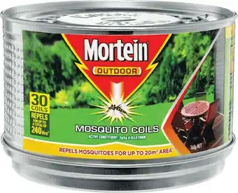 Woolworths Mortein Mosquito Coils Pk 30 offer