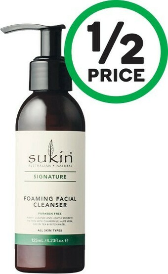 Woolworths Sukin Foaming Facial Cleanser Pump 125ml offer