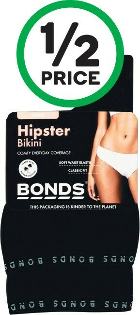 Woolworths Bonds Ladies Hipster Bikini Pk 2 offer