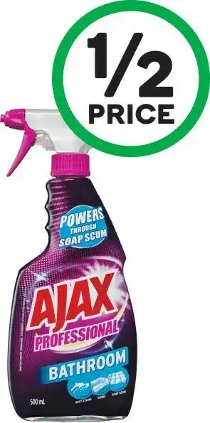 Woolworths Ajax Professional Kitchen or Bathroom Cleaning Spray 500ml offer