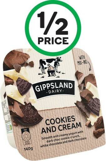 Woolworths Gippsland Dairy Mix-Ins 140g offer