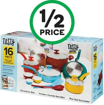 Woolworths Tasty 16-Piece Cookware Set offer
