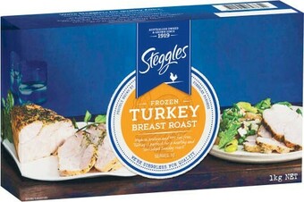 Coles Steggles Frozen Turkey Breast Roast 1kg offer