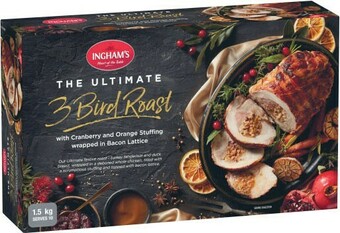 Coles Ingham’s Ultimate 3 Bird Roast 1.5kg offer