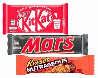 Coles Mars or Nestlé Medium Bar 35g-56g, Europe or Toblerone Bar 40g-50g or Reese’s Nutrageous Bar 47g offer