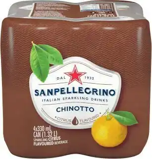 San Pellegrino Chinotto Soft Drink 4x330mL