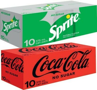 Coles Coca-Cola Soft Drink 10x375mL offer