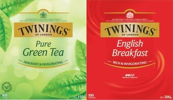 Coles Twinings Tea Bags 80 Pack-100 Pack offer