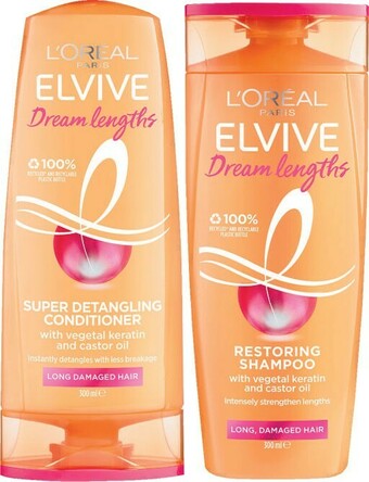 Coles L’Oréal Elvive Shampoo or Conditioner 300mL offer