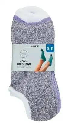 Coles Womens Mix No Show Socks 3 Pack offer
