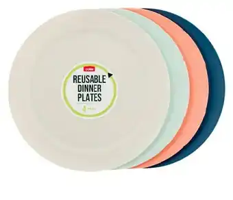 Coles Picnic Dinner Plates 4 Pack