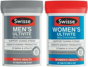 Coles Swisse Ultivite Men’s or Women’s Multivitamin Tablets 30 Pack^ offer