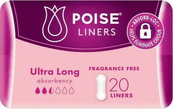 Coles Poise Ultra Long Liners For Bladder Leakage 20 Pack offer