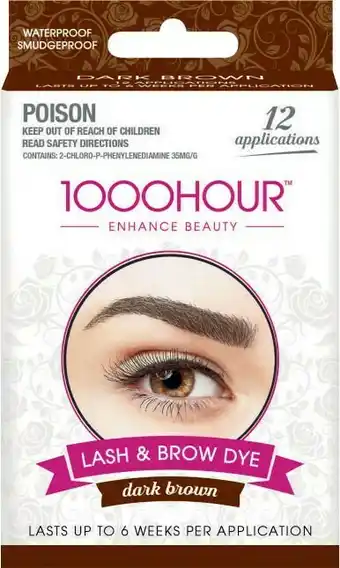 Coles 1000 Hour Eye Brow Dye Kit 1 Pack offer