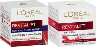 Coles L’Oréal Revitalift Anti-Wrinkle Night Cream or Day Cream 50mL offer