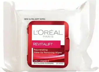 Coles L’Oréal Revitalift Cleansing Wipes 25 Pack offer