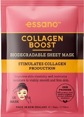 BIG W Essano Collagen Boost Biodegradable Sheet Mask 23mL offer