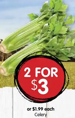 Spudshed Celery offer