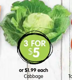 Spudshed Cabbage offer