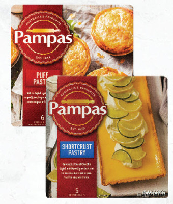 Pampas puff or shortcrust pastry 1kg