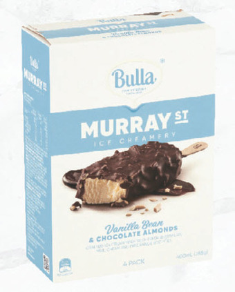 Drakes Bulla murray st ice creamery ice cream 4 pack 400ml offer