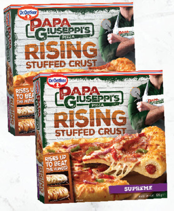 Drakes Dr. oetker papa giuseppi's rising crust pizza 470g - 525g offer