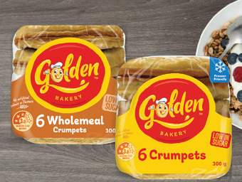 Golden crumpets 6 pack 300g