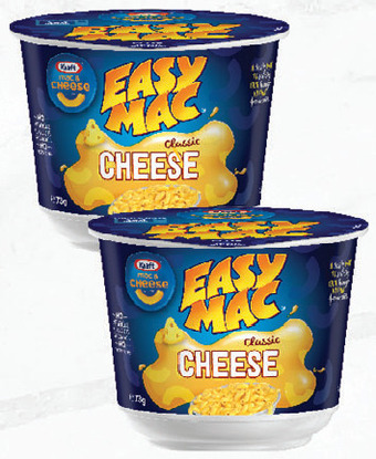 Kraft easy mac classic cheese bowl 73g