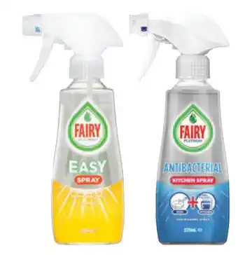 Drakes Fairy platinum dishwashing spray 275ml - 300ml offer