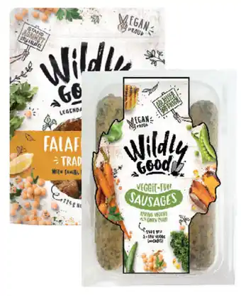 Drakes Wildly good burgers or sausages 250g or falafel bites 225g offer