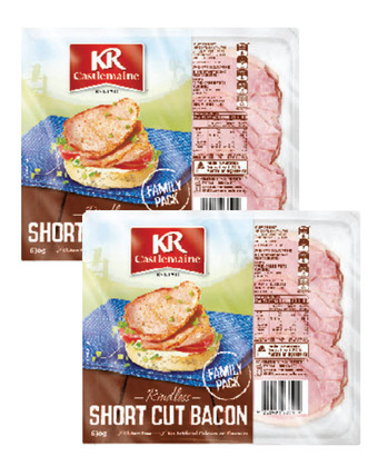 Drakes Kr castlemaine short cut rindless bacon 630g offer