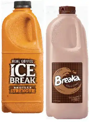 Drakes Breaka or ice break flavoured milk 2lt offer