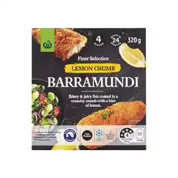 Woolworths Woolworths Lemon Crumb Barramundi 320g – From the Freezer offer