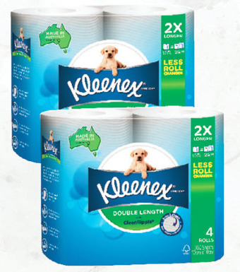 Drakes Kleenex double length toilet tissue 4 pack offer