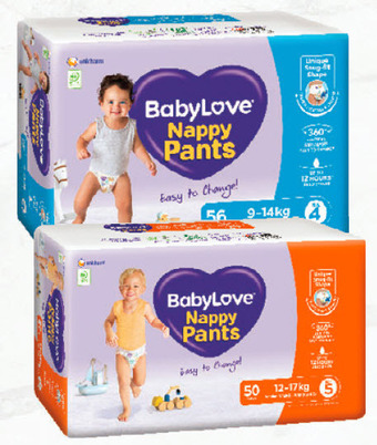 Drakes Baby love nappy pants 42 pack - 56 pack offer