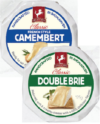Drakes Unicorn camembert or brie 125g offer