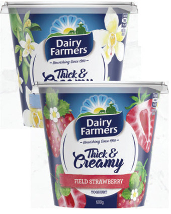 Drakes Dairy farmers thick & creamy yoghurt 600g offer