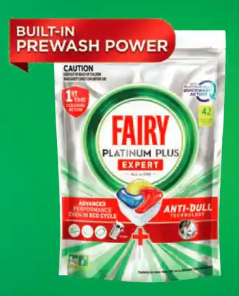 Drakes Fairy platinum plus expert dishwasher capsules 42 pack offer