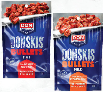 Drakes Donskis salami bullets mild or hot 45g offer