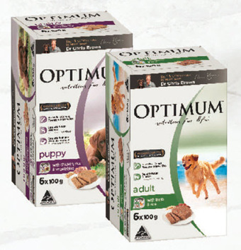 Drakes Optimum dog food 6x100g offer